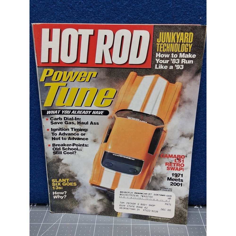 Hot Rod Magazine December 2000 Camaro LS1 Retro Swap Power Tune Mustang Tech